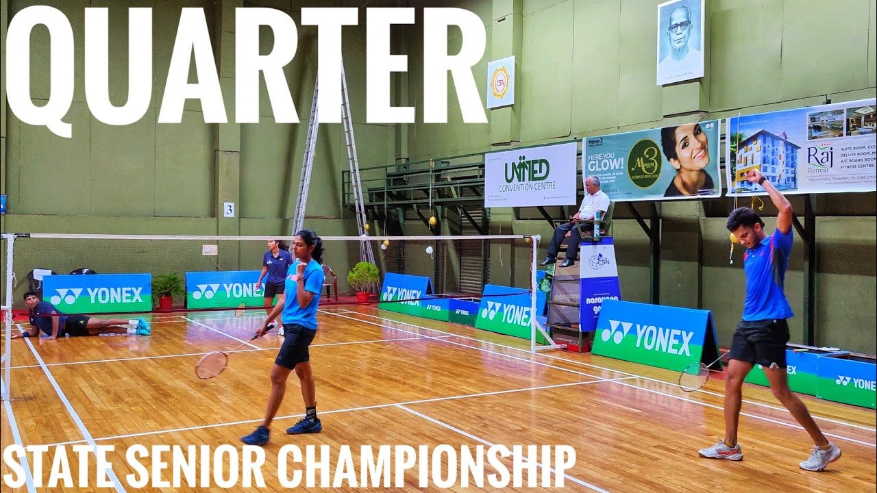 MANJUSH/ASWATHY Vs ROBENS/NANDHA: QUARTER: YONEX SUNRISE ALL KERALA SENIOR BADMINTON CHAMPIONSHIP