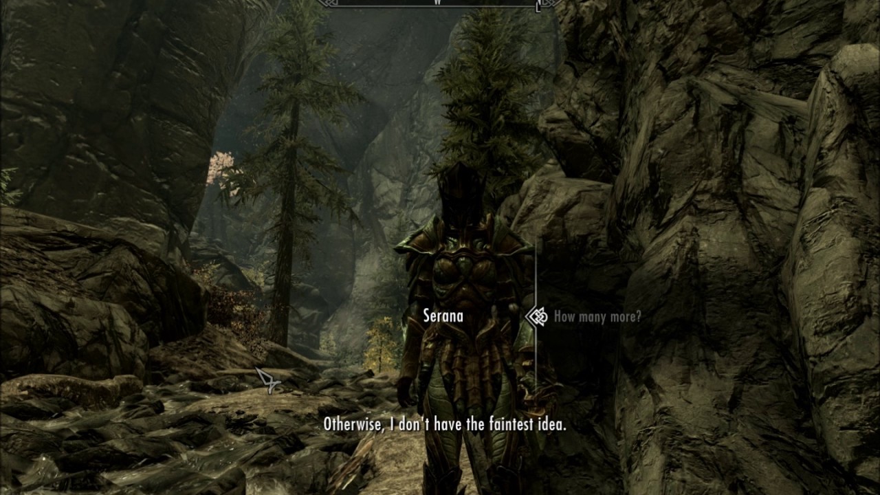 Serana Laughs at the Dragonborn