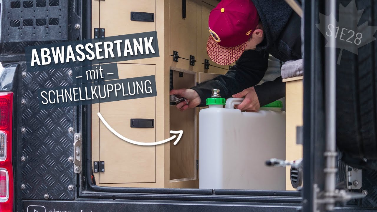 Alu-Cab Canopy Camper | Abwassertank mit Schnellkupplung - nie wieder gefummel beim entleeren!