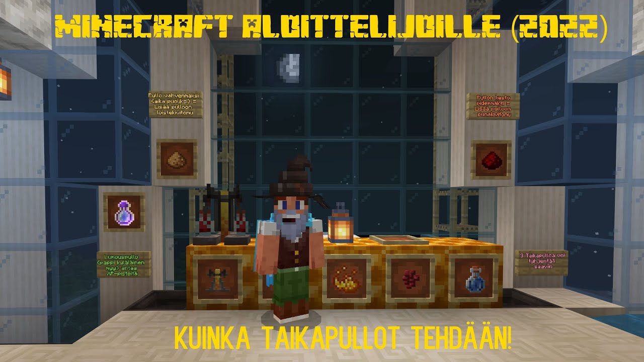 Kuinka taikapullot tehdään! - Minecraft aloittelijoille (2022) #44