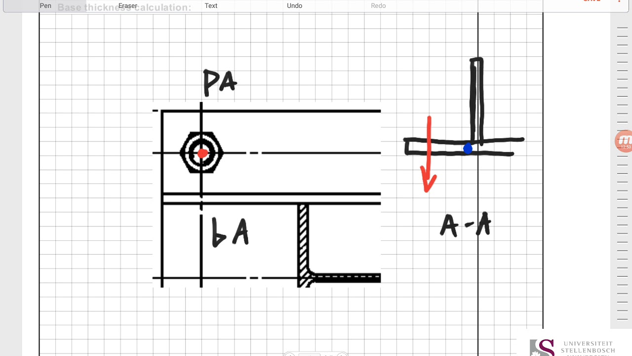 Steel Design - Base Plates - Fixed base plate worked example - SD424