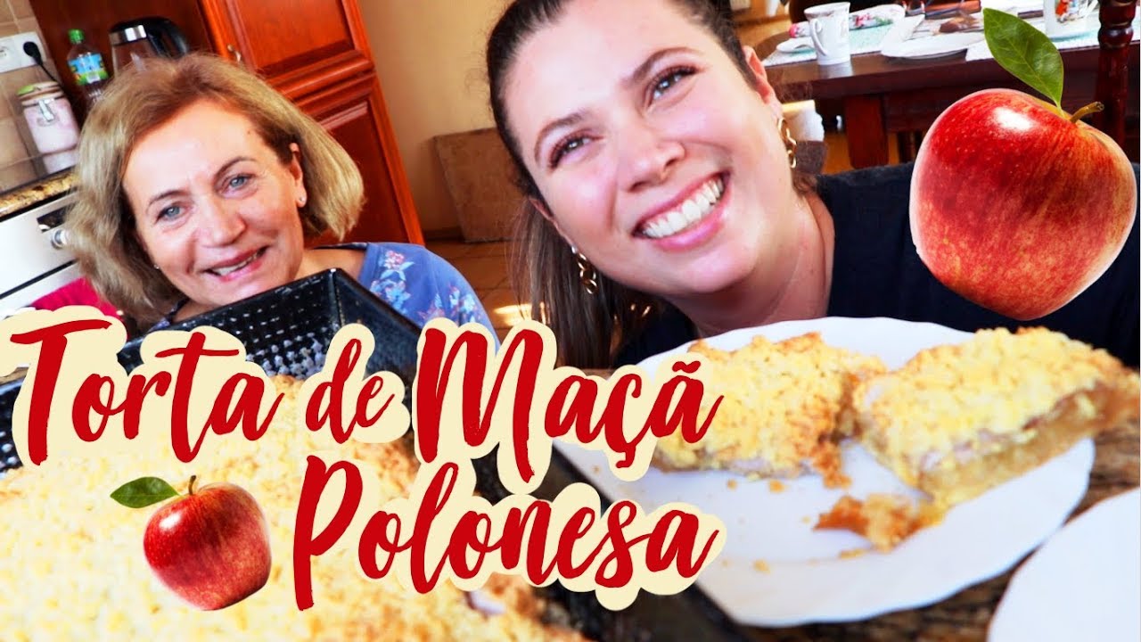 RECEITA DE SZARLOTKA torta de maça polonesa tradicional deliciosa