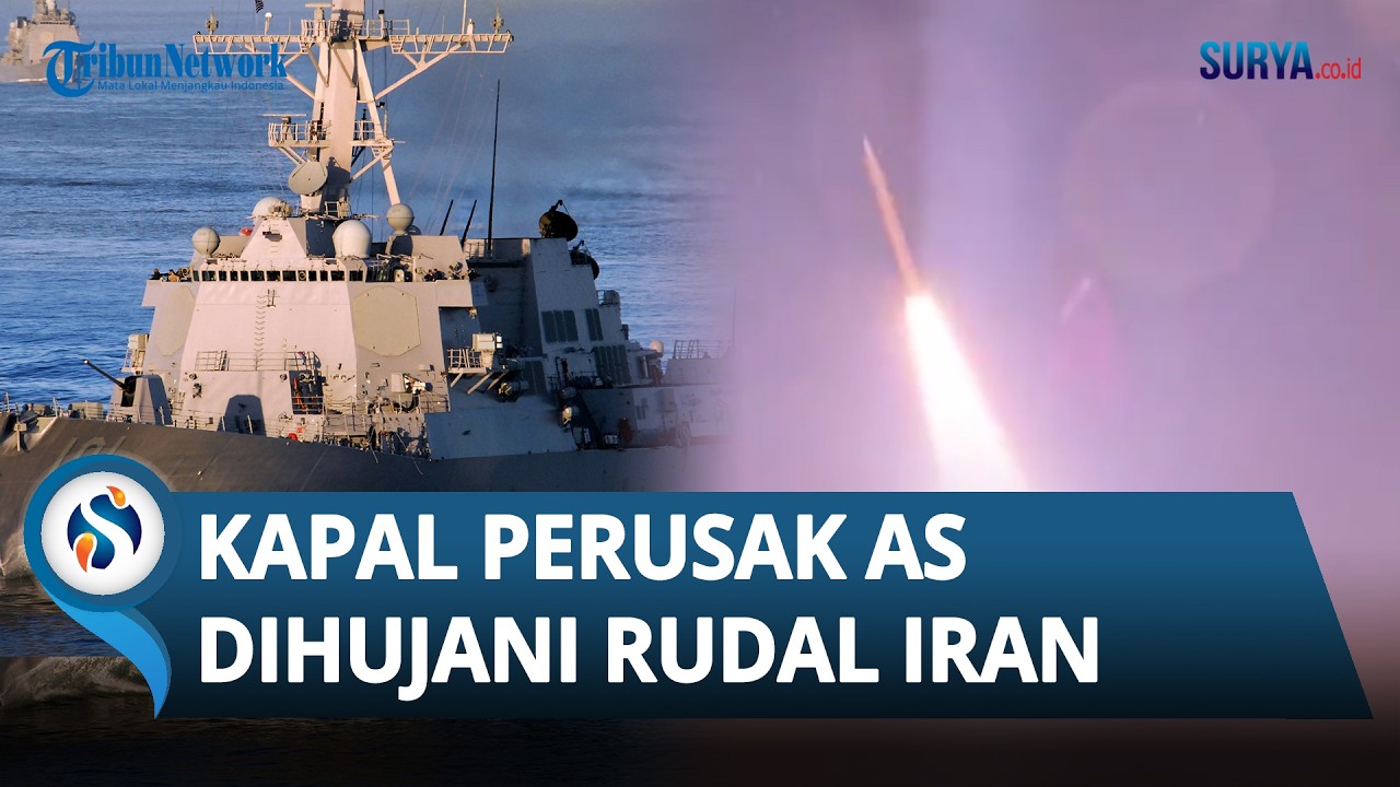 Rudal Iran Hantam Kapal Perusak AS di Samudra Hindia saat Isi Bahan Bakar