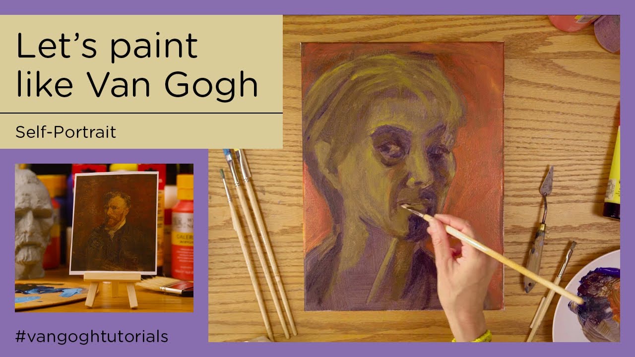 Tutorials || Let's Paint Like Van Gogh || Self-Portrait