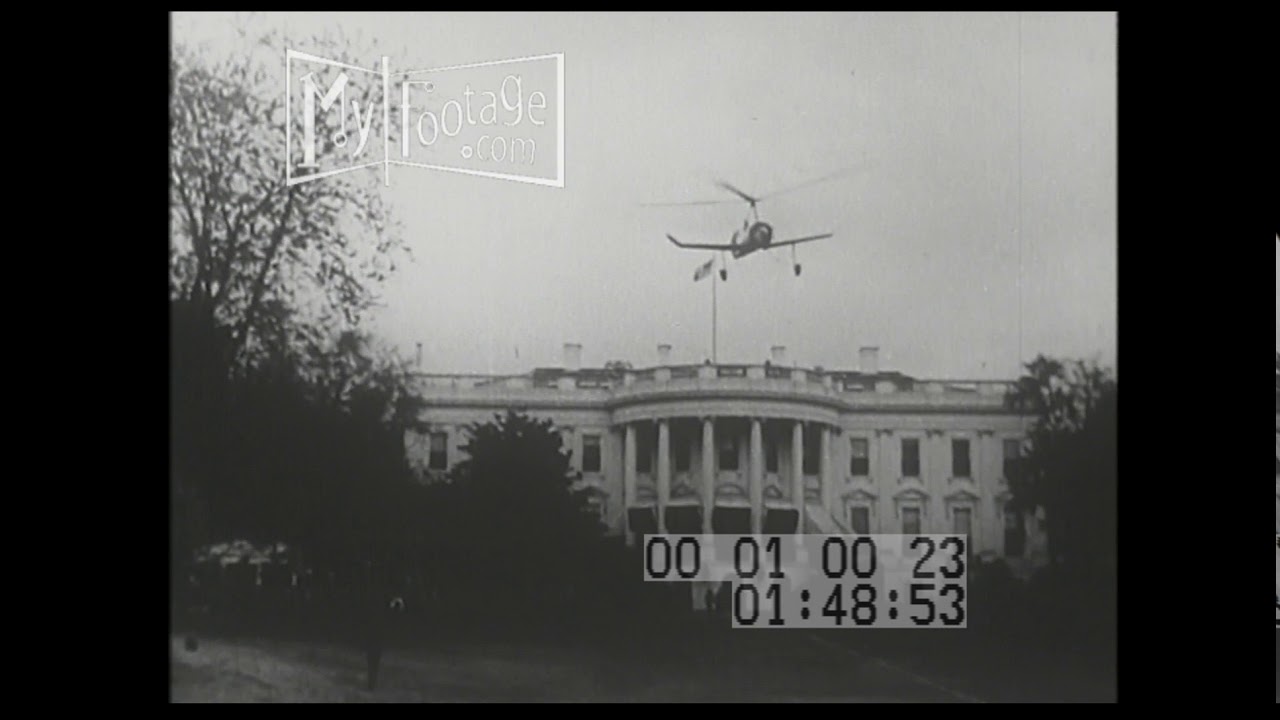 1930 Juan De La Cierva is Honored By President Hoover For the Invention of the Autogyro