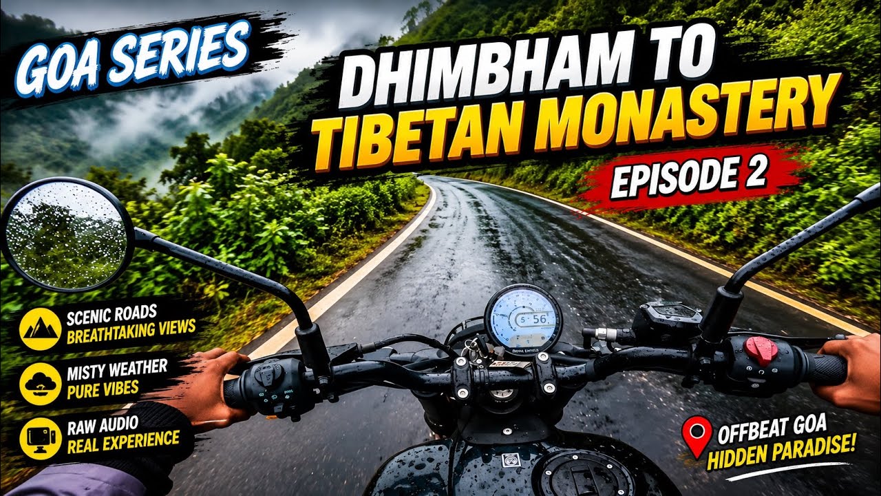 Goa Series | Dhimbham To Tibetan Monastry | Episode 2 | Moto vlog | Guerrilla 450