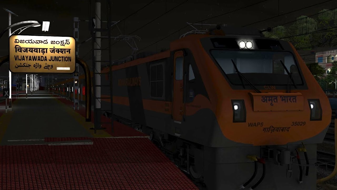 20604 New Jalpaiguri Amrit Bharat | Part-6 | From Ongole to Vijayawada Jn| TSDR V6 | MSTS Gameplay