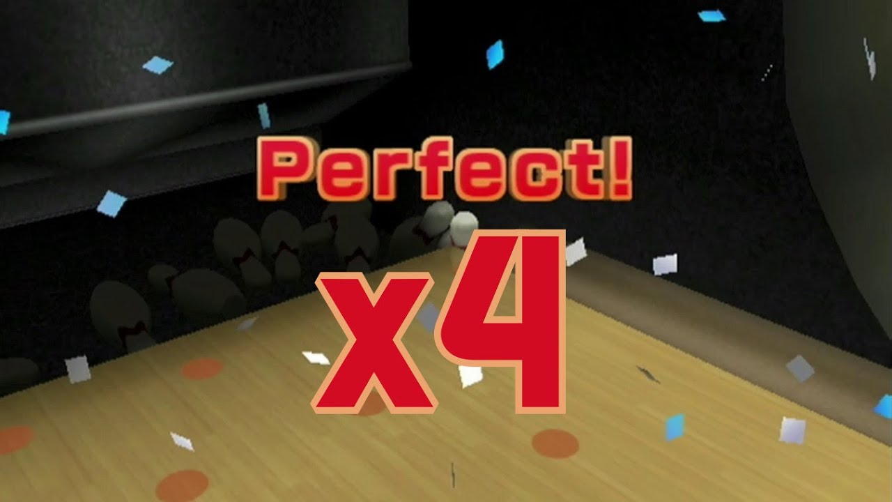 4 PERFECT WII BOWLING GAMES IN A ROW
