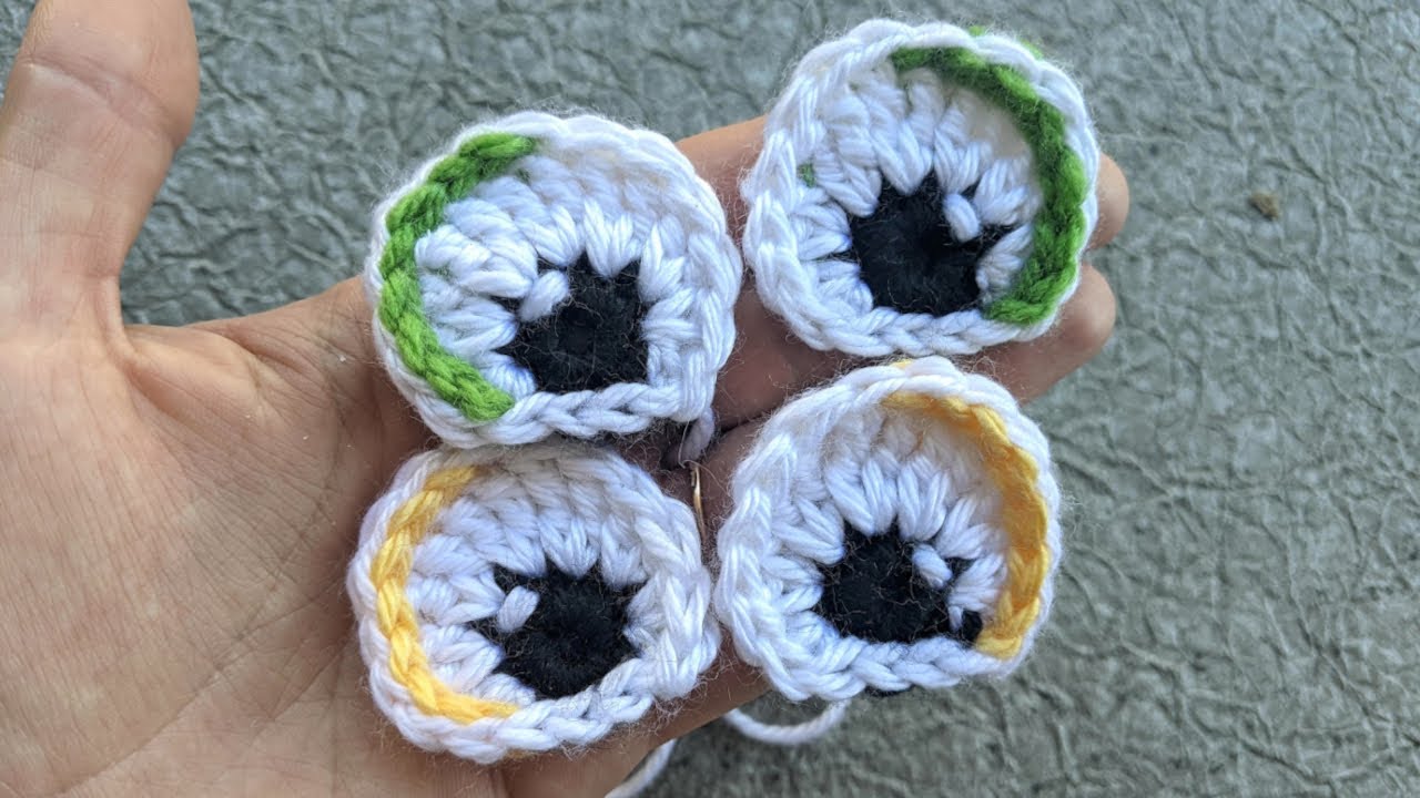 Crochet Oval and Semi-Oval Eyes