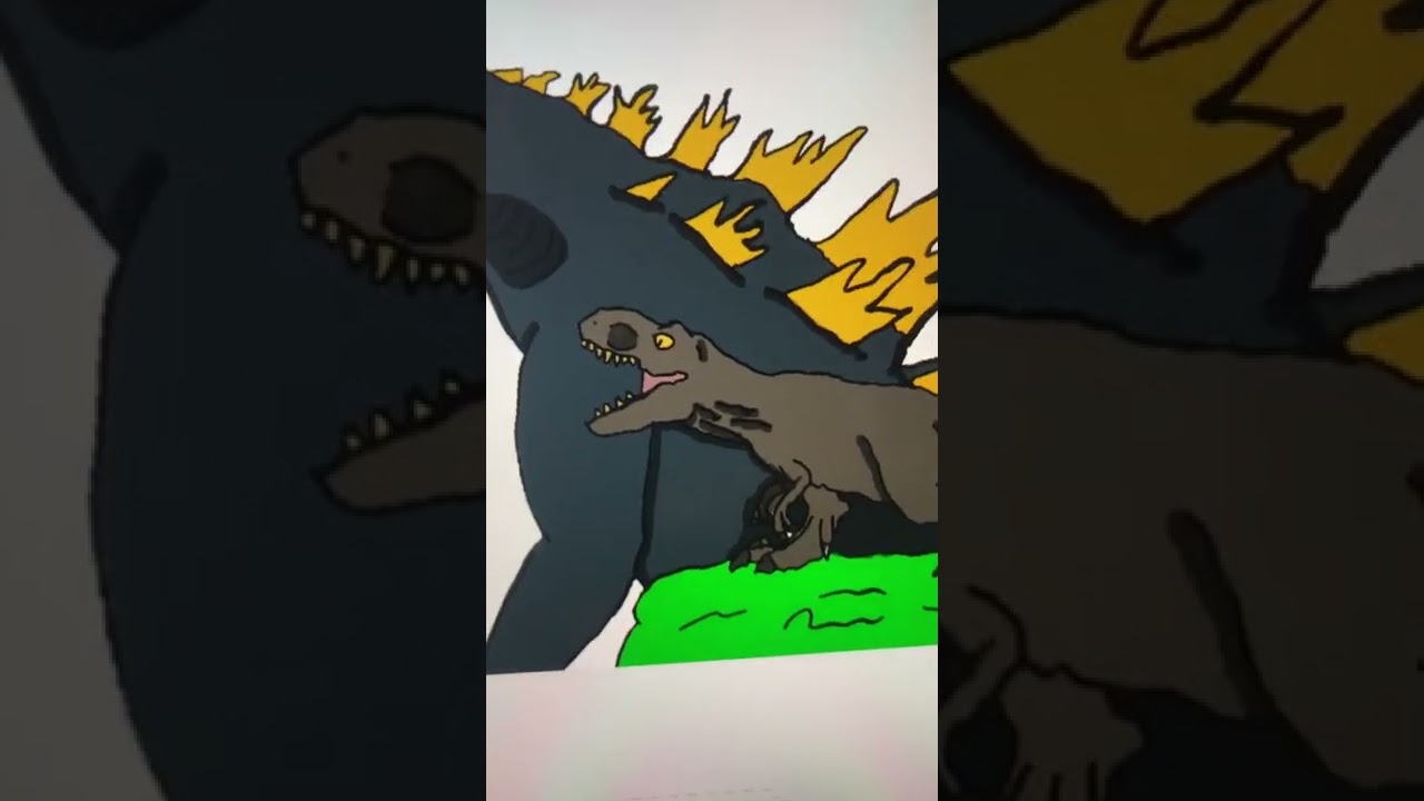 LEGENDARY GOLDEN GODZILLA and REX.