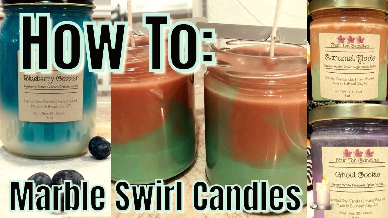 Soy Candles: How To | Marble Swirl Candles | Shadyyness