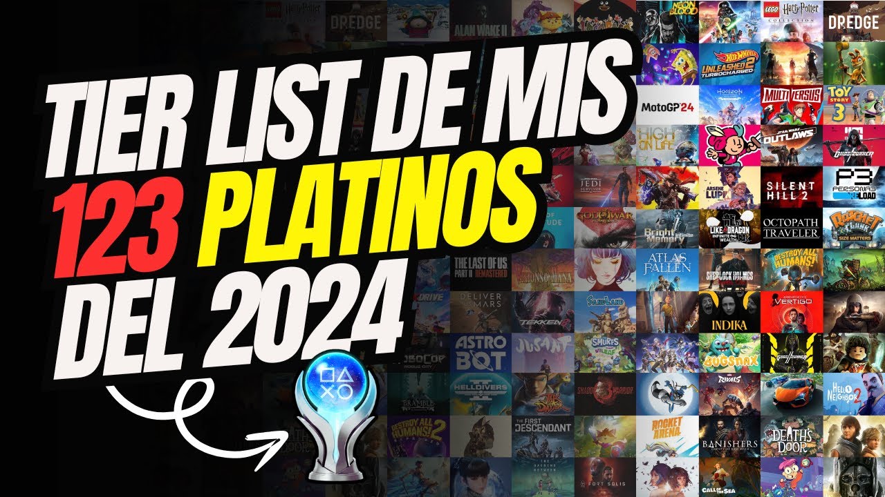 He conseguido 123 PLATINOS en 2024 🏆 TIER LIST 🎮