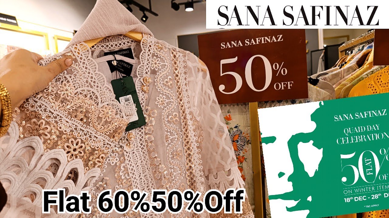 Sana Safinaz Jinnah Day Sale 2025🔥Sana Safinaz Pret Flat 50 Off Sale 2025/26