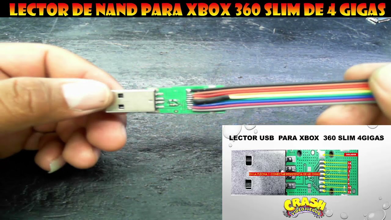 LECTOR DE NAND  XBOX 360 SLIM 4 GIGAS