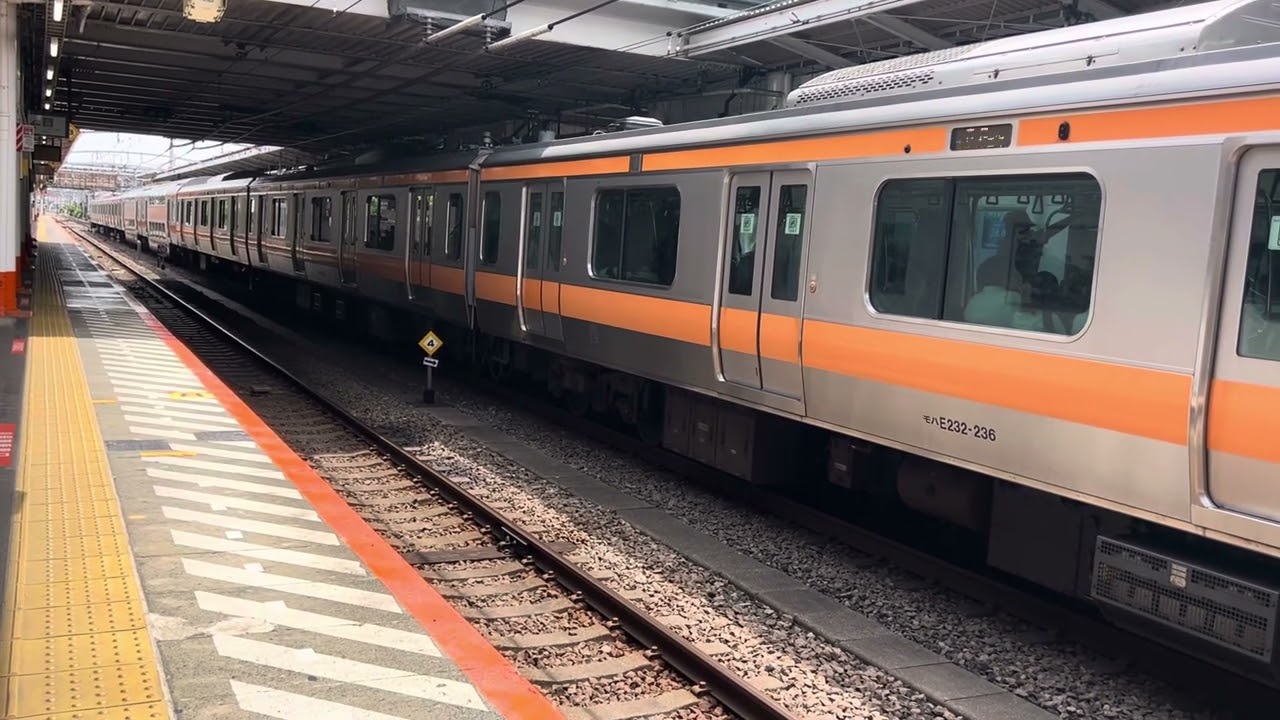 朝の荻窪駅での人身事故の影響で下り普通高尾行き74分遅れ豊田駅入線・出発