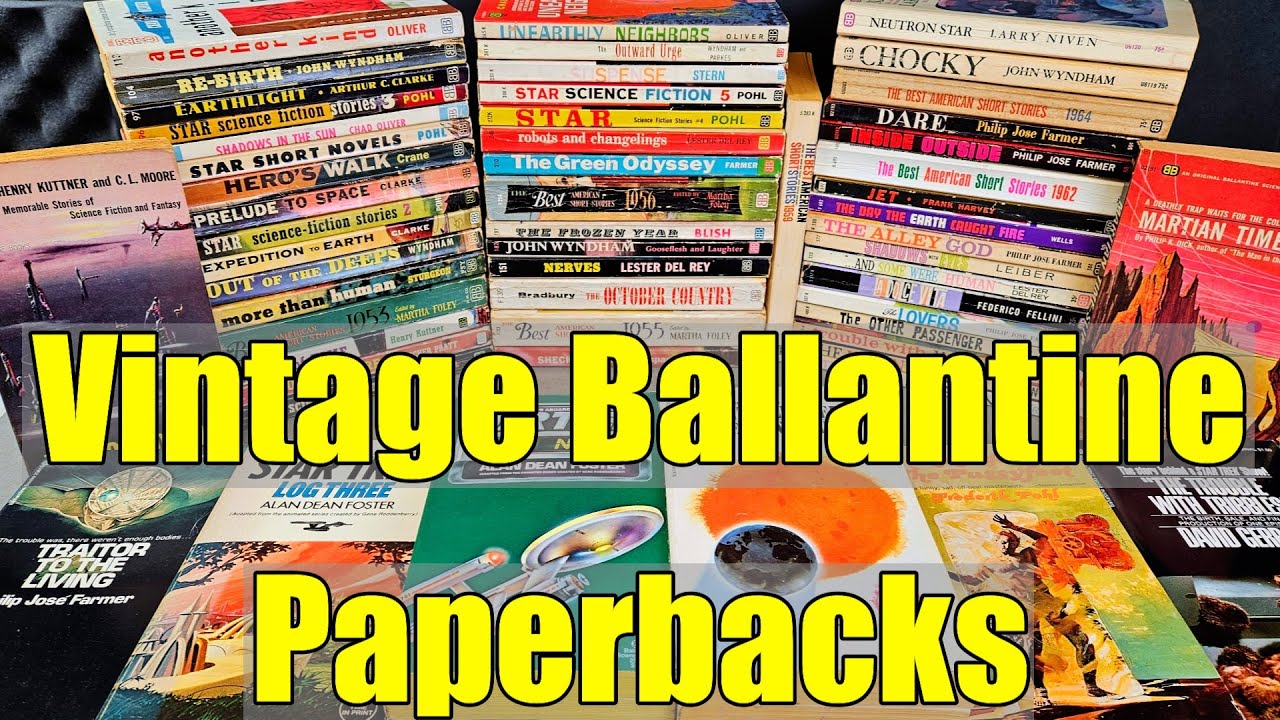 Винтажные книги BALLANTINE в мягкой обложке — прекрасная научная фантастика и многое другое — ОБН...