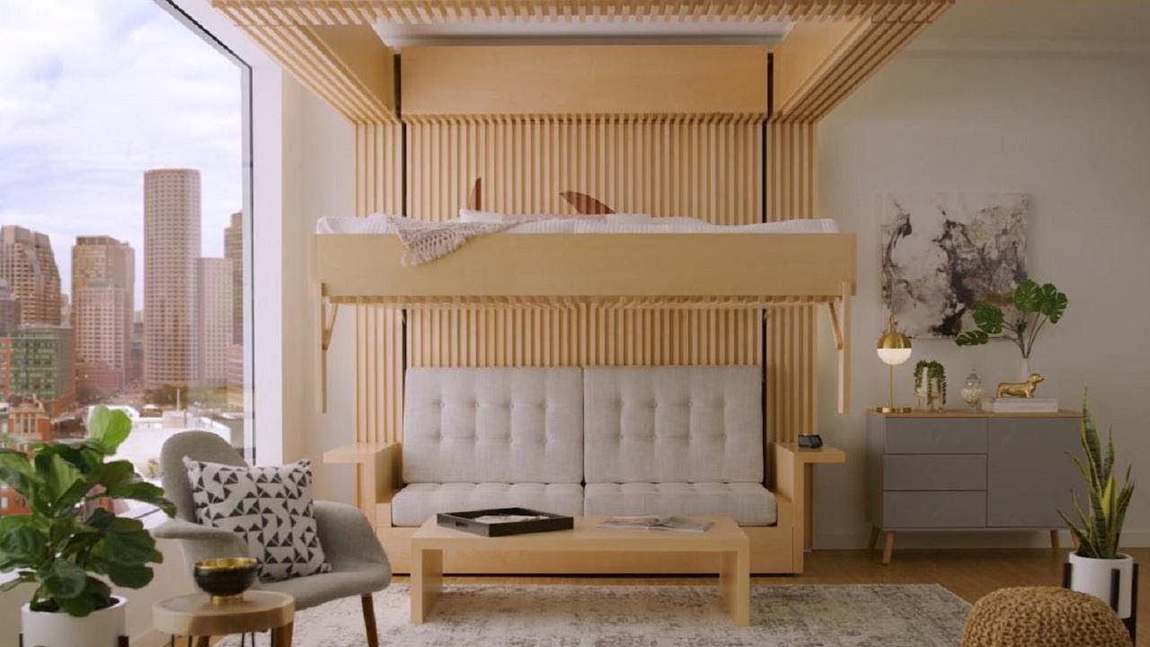 Letti che scendono dal soffitto e armadi motorizzati: i mobili del futuro per case sempre pi&ugrave; smart
