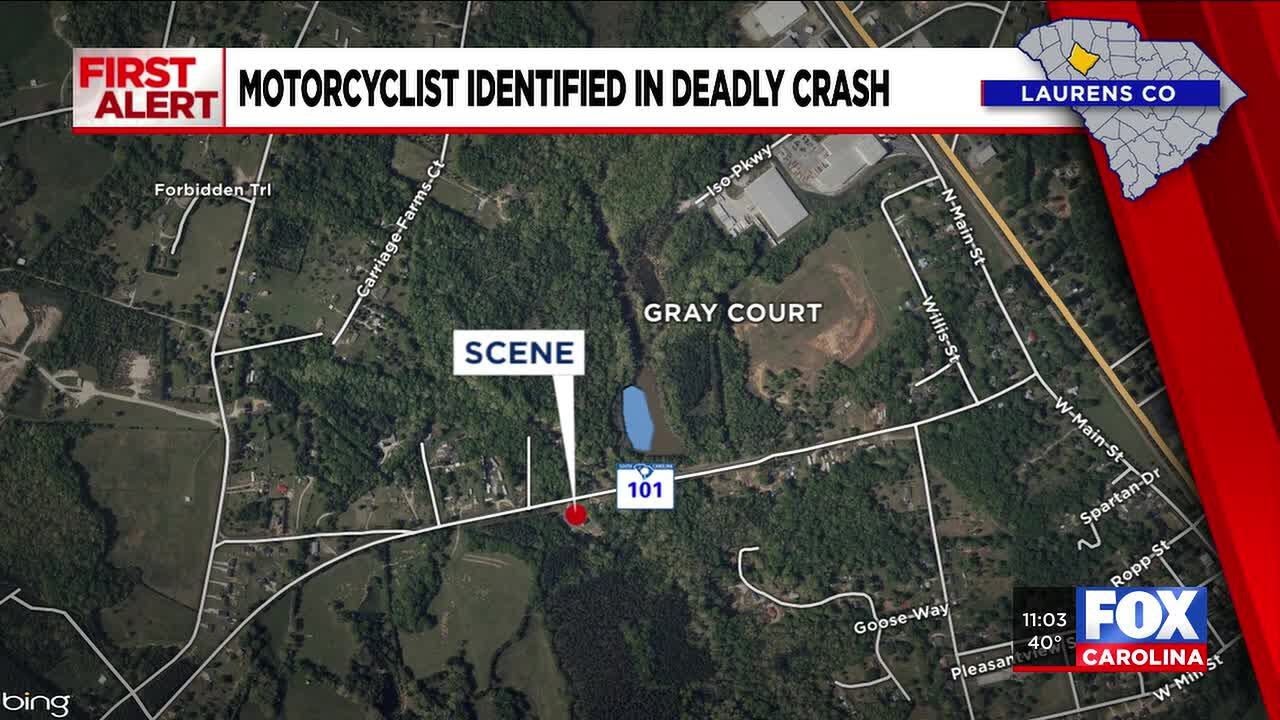 Motorcyclist identified in deadly Laurens Co crash