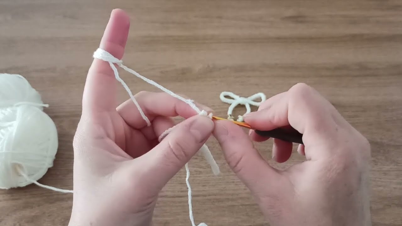 🌹 Çok basit fiyonk yapımı 🌹#crochet #orgupatik @orgukosem