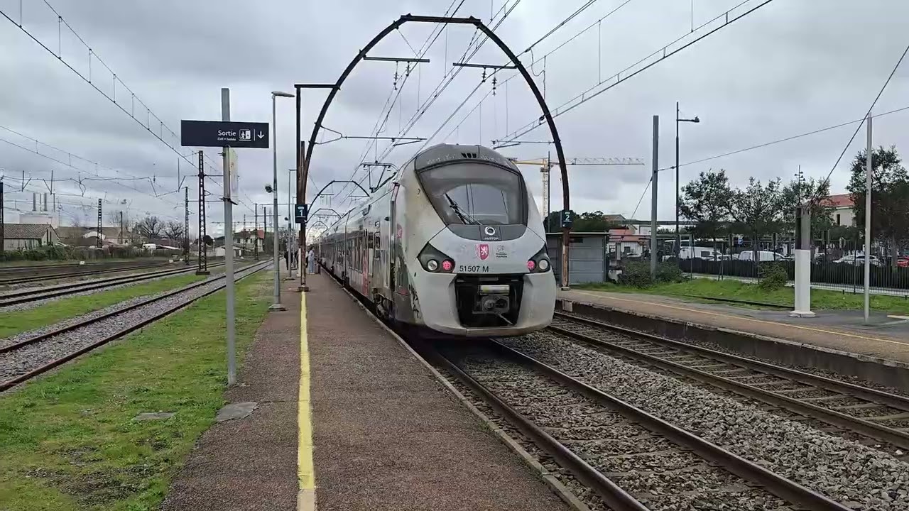 Compilation de quelques trains TGV, Fret et TER sur la ligne des Landes à Facture Biganos