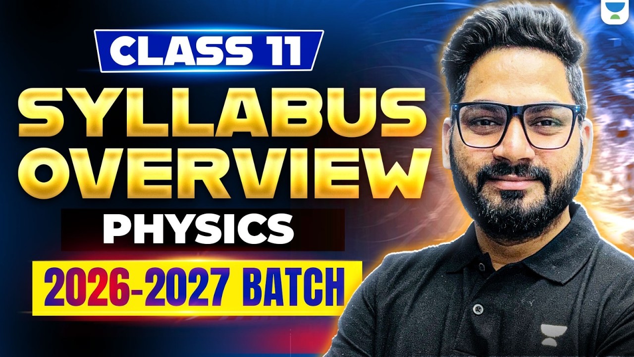 Class 11 Physics Syllabus Overview 🔥 | Complete Roadmap for 2026-27 Batch | Sunil Sir