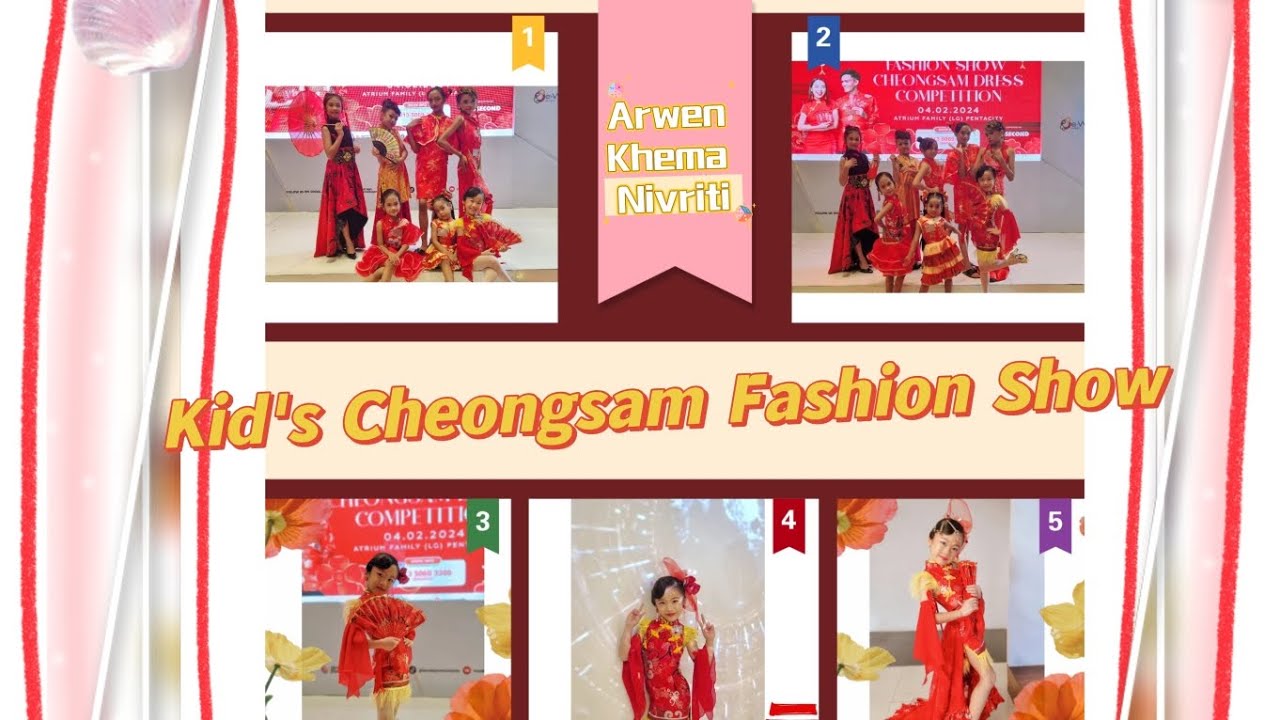 Kid's Cheongsam Fashion Show | Arwen's Fashion Show | Cheongsam Dress| Cheongsam Modern Fashion Show