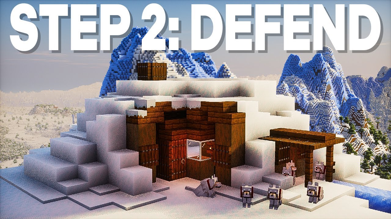 Barely Surviving Minecraft's Realistic Winter Mod 2