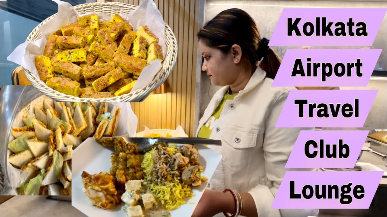 Kolkata Airport Travel Club Lounge Experience 😍 #banglavlog #travelvlog