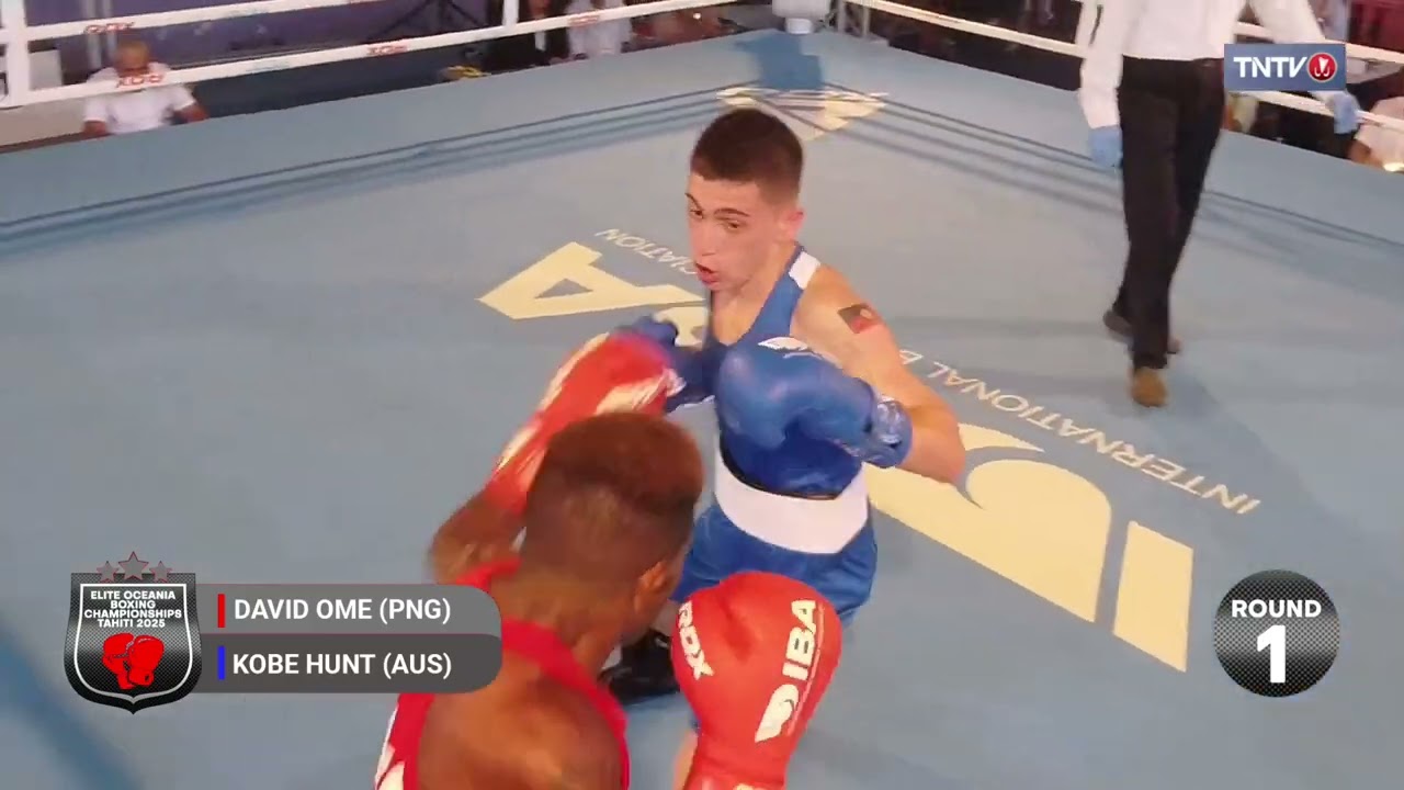 David Ome (PNG) vs Kobe Hunt (AUS) - Elite Oceania Boxing Championships 2025