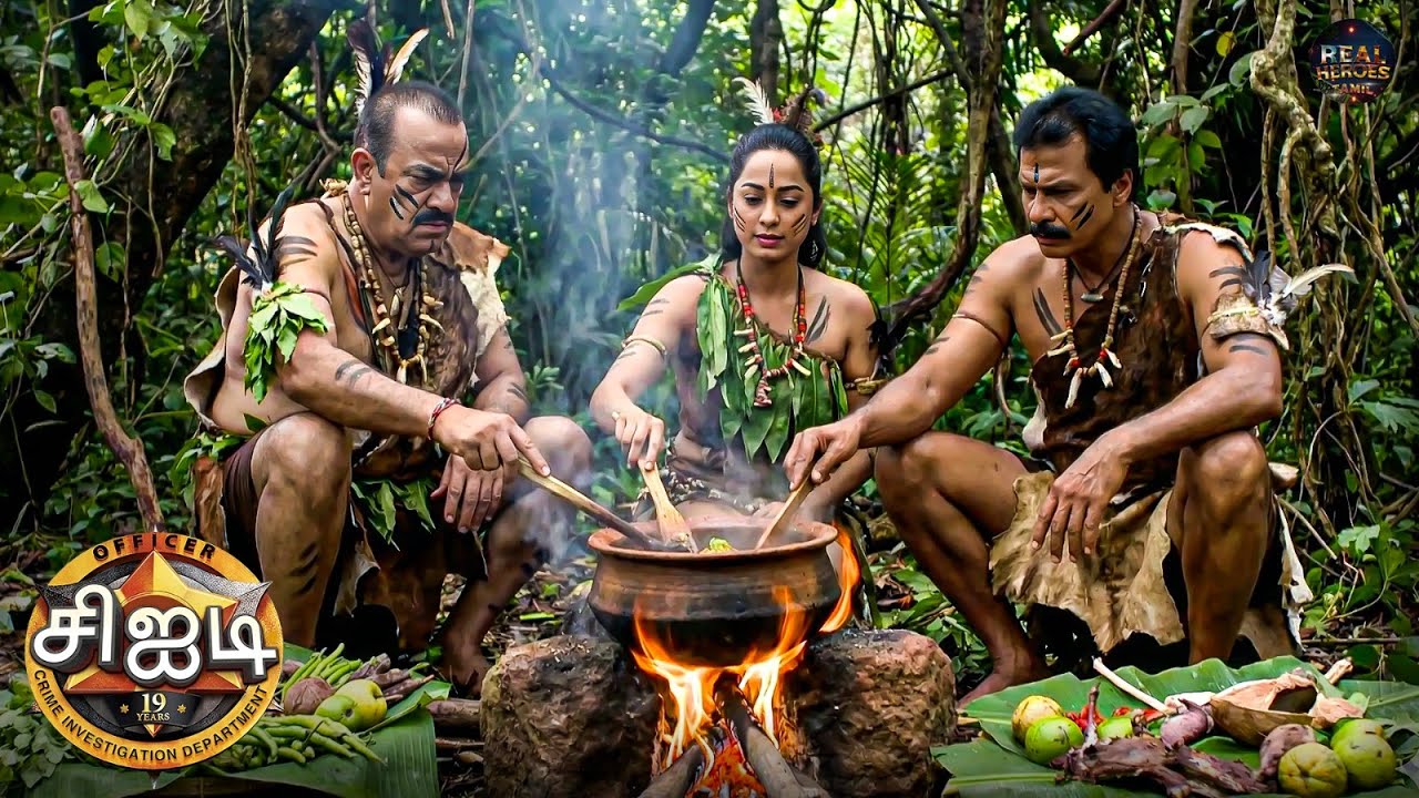 சிஐடி குழுவினர் ஏன் பழங்குடியினர் வேடத்தில், காட்டில் உணவு சமைத்துக் கொண்டிருக்கிறார்கள் | CID Tamil