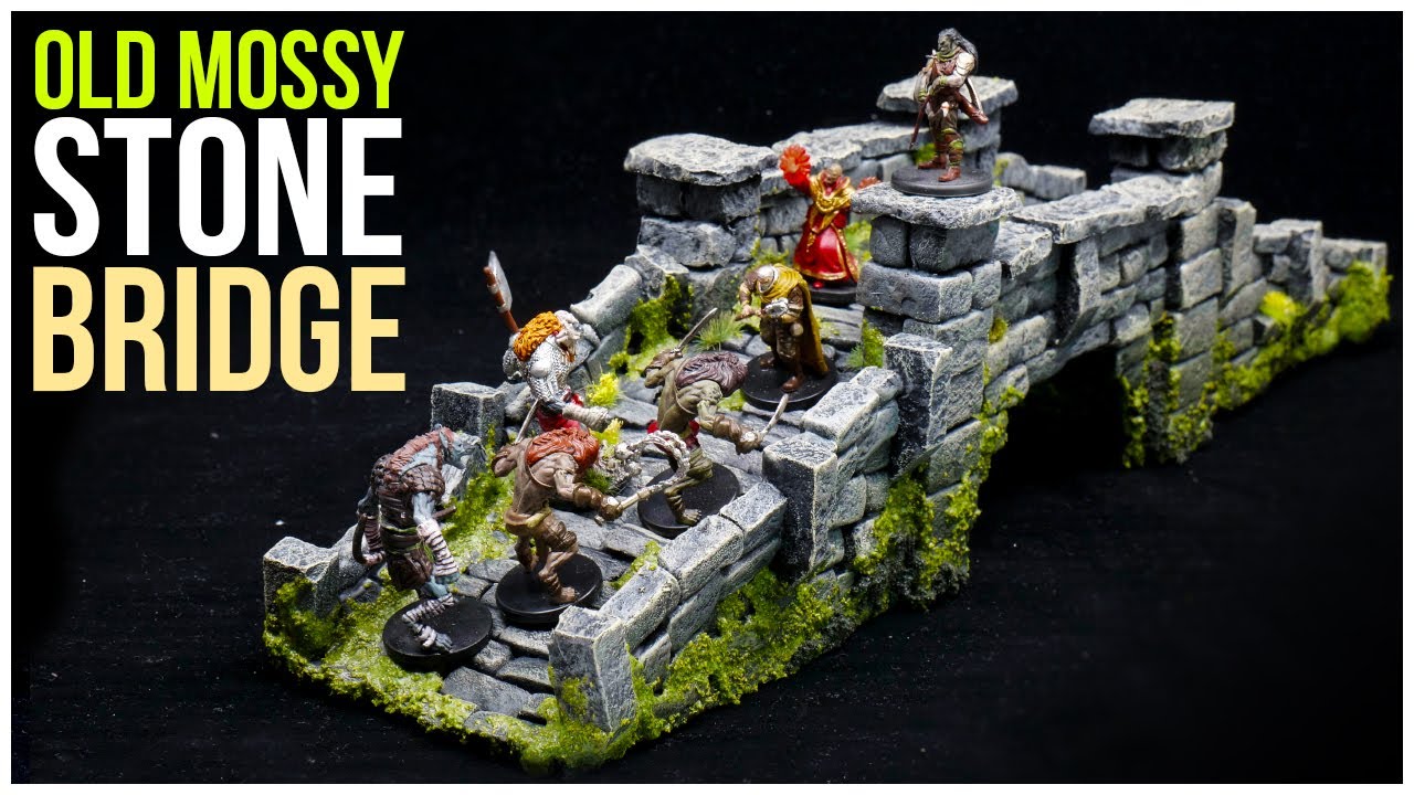 Old Mossy Stone Bridge Wargaming Scatter Terrain Tutorial