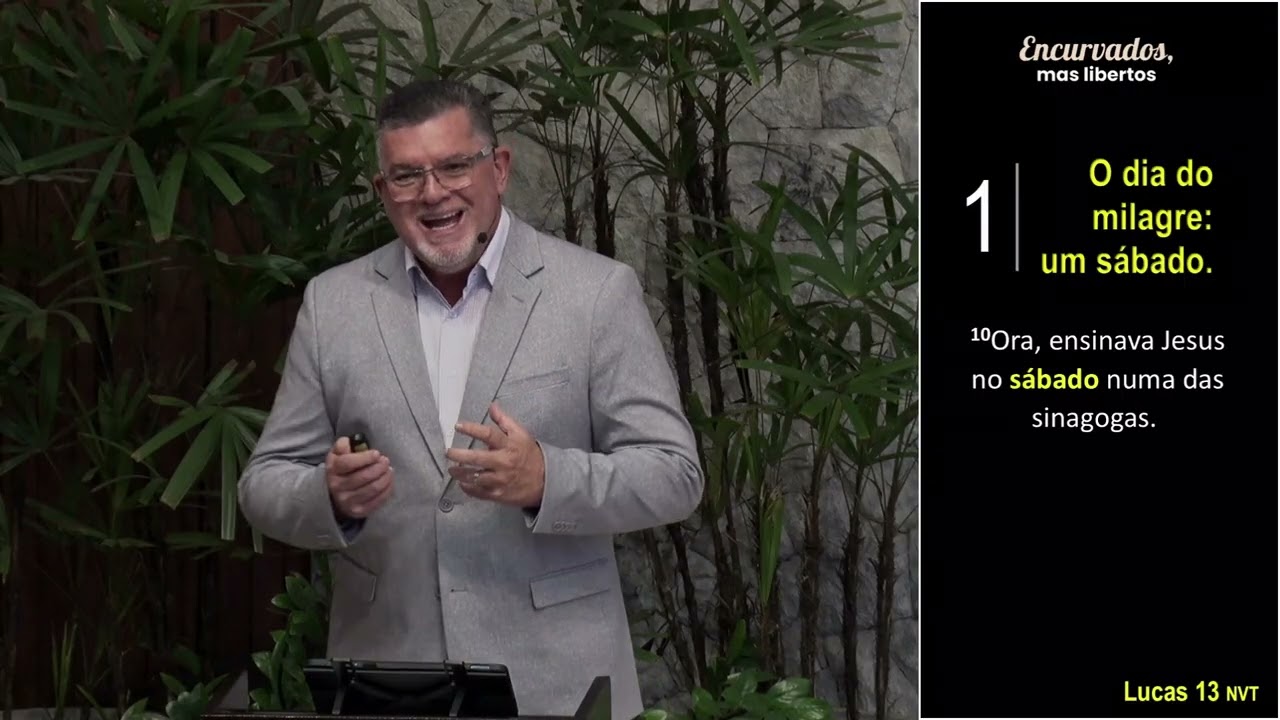 Encurvados, mas libertos - Lc 13:10-17 | Rev. Eduardo Ribeiro - 15.02.26