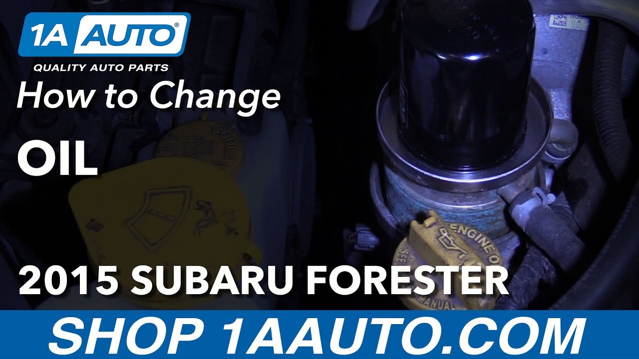 How to Change Oil 13-18 Subaru Forester