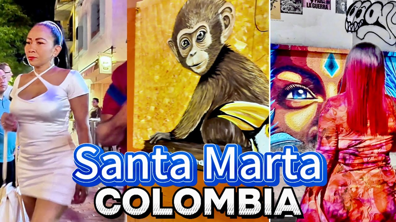 The Heart of Santa Marta at Night: Parque de Los Novios to The Beach