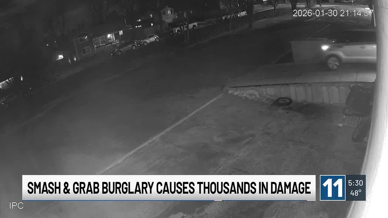 Colorado Springs business owner hopes smash and grab burglary ends in arrests