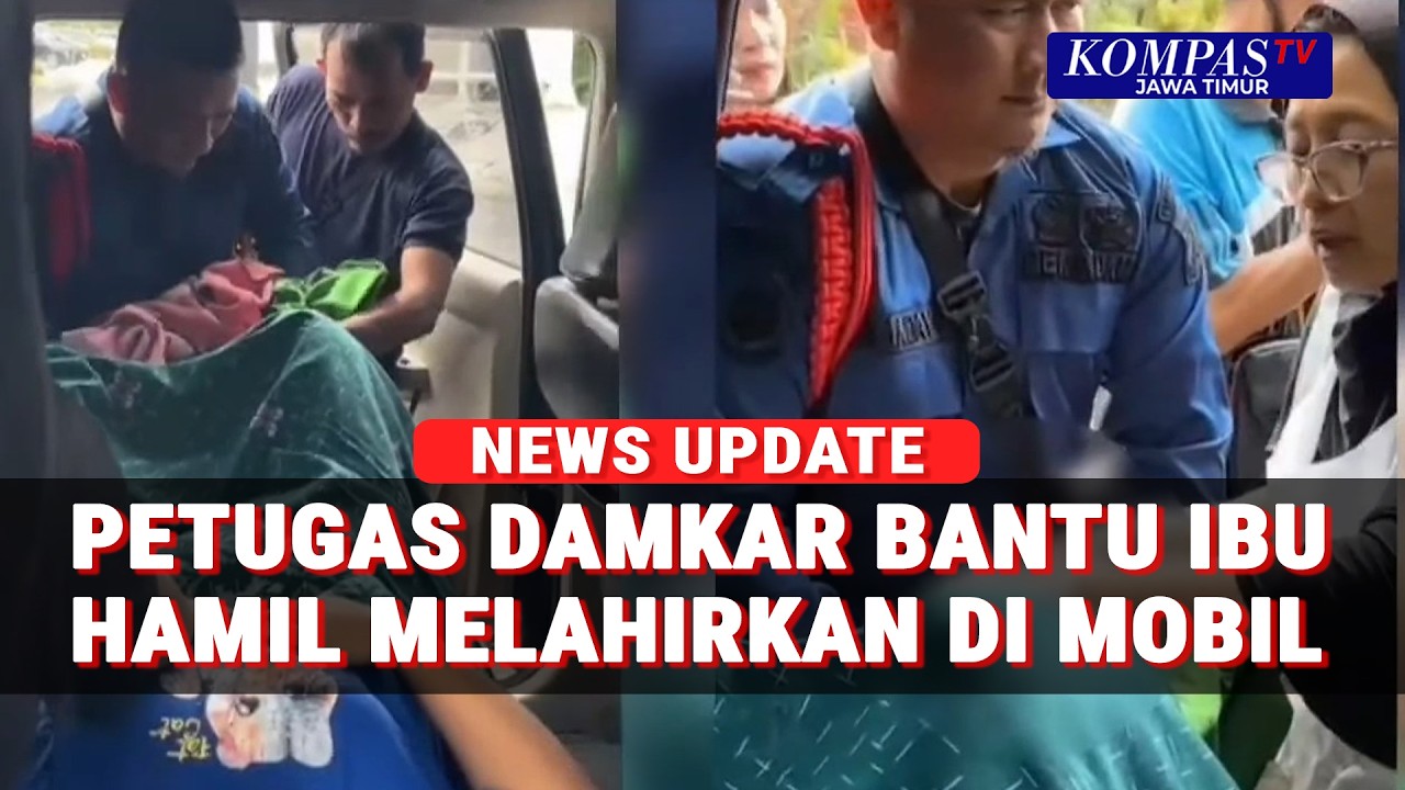 Momen Menegangkan Persalinan di Mobil, Ibu Hamil Selamat Berkat Damkar dan Bidan!