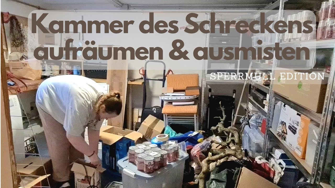 Ich miste meinen Chaos-Keller & Schuppen aus ✨️ aufräumen, ordnen, organisieren | Sperrmüll
