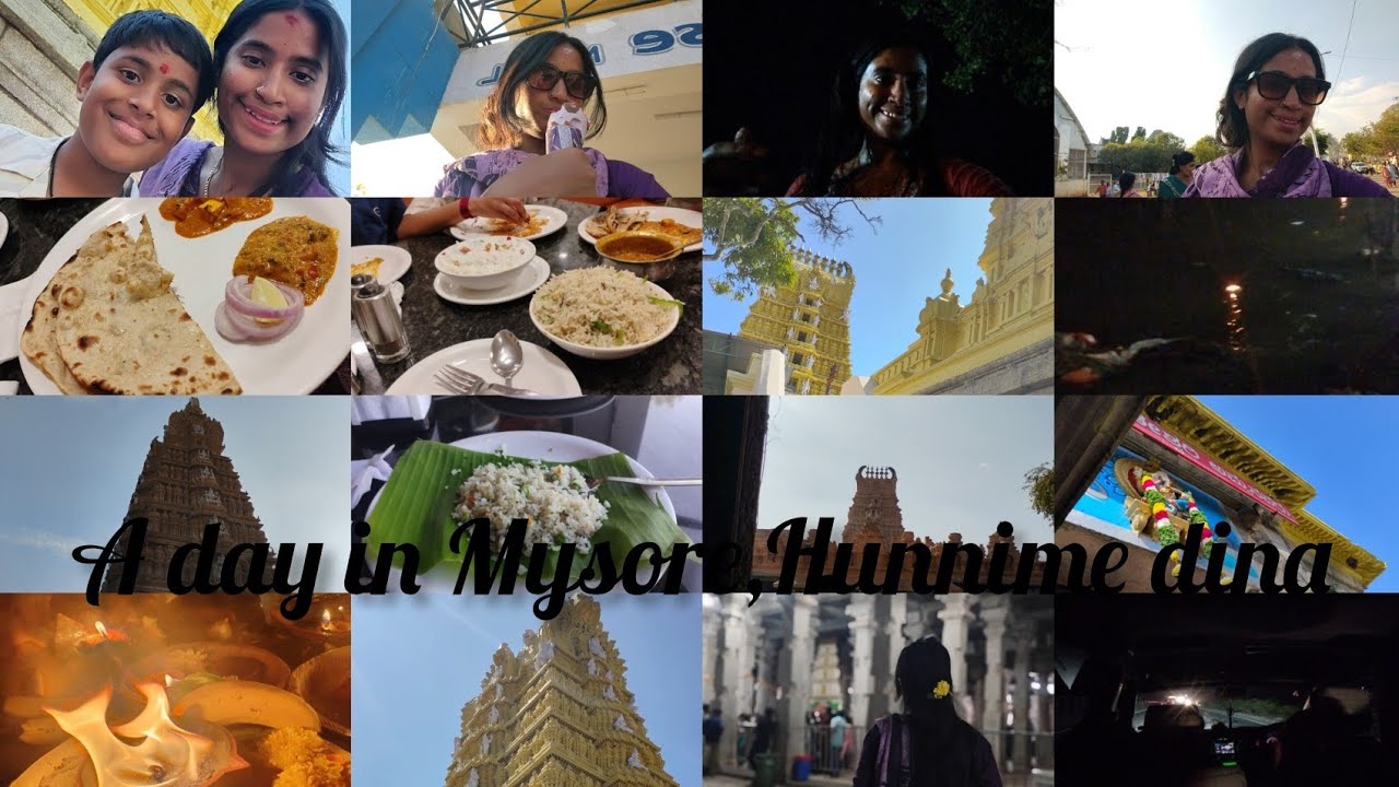 A day in Mysore on Hunnime (ಹುಣ್ಣಿಮೆ) vlog#149  happy time and blessings day #bhavanaskannadavlog