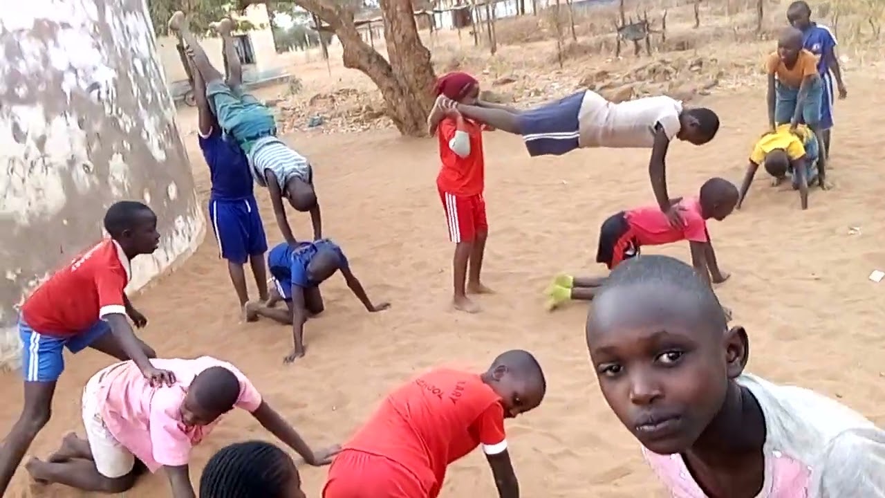 Gymnastics,. partner balances