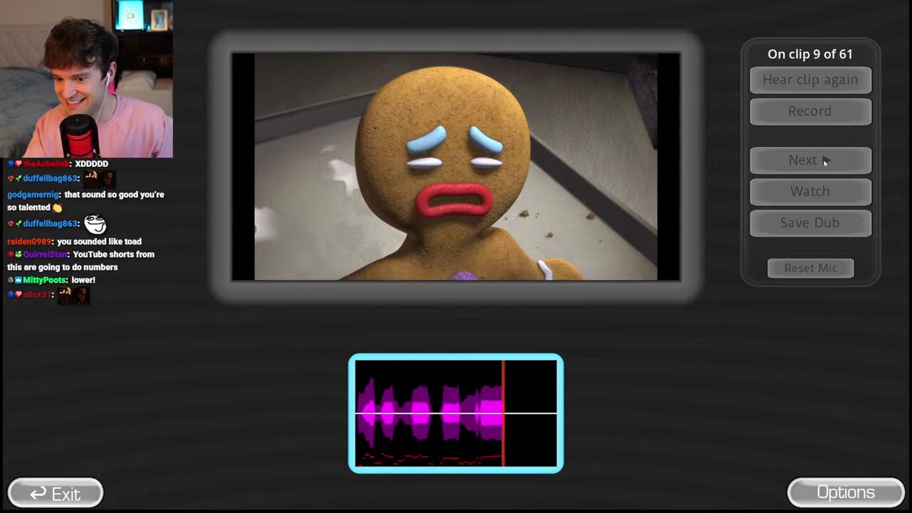 Professional Voice Actor plays 'The Choicer Voicer'