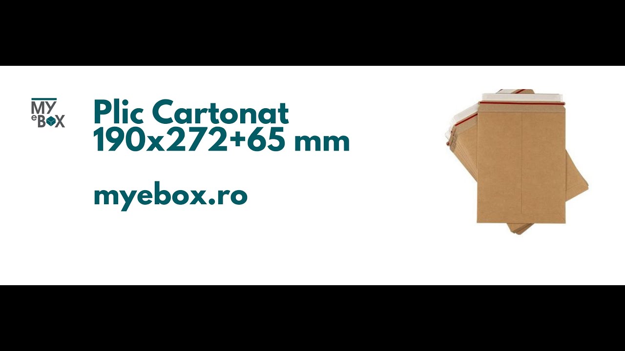 Plic Cartonat 190x272x65 mm - MyEbox