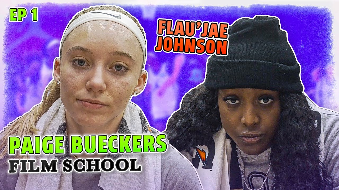 UConn Star Paige Bueckers Breaks Down FAMOUS Moves With Rapper Flau’Jae 🔥