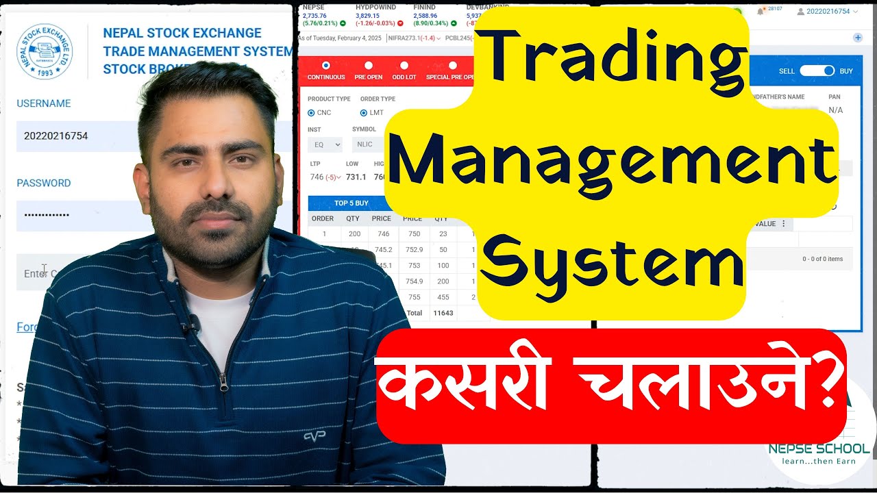 NEPSE ONLINE TRADING | Trading Management System For Beginner Step by Step | Nepse School | Amit Jha