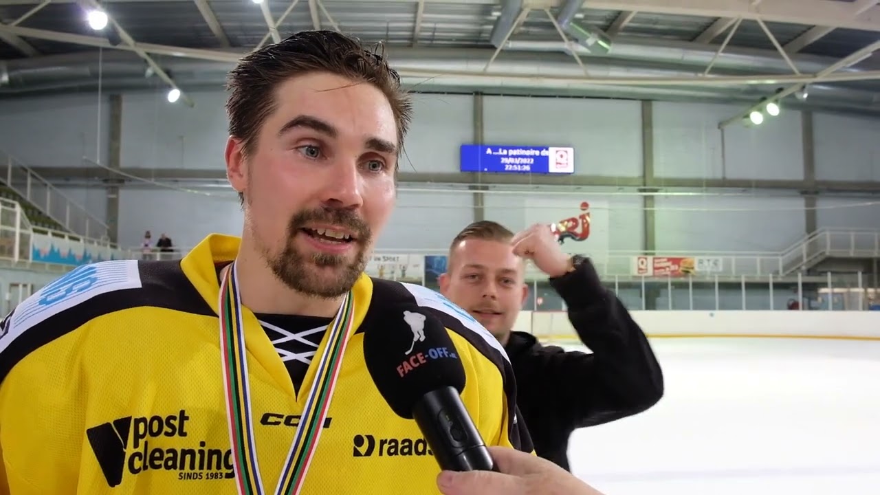 INTERVIEW: Roope Nikkila Flyers Heerenveen post game Liege Bulldogs Final Bene League 2022