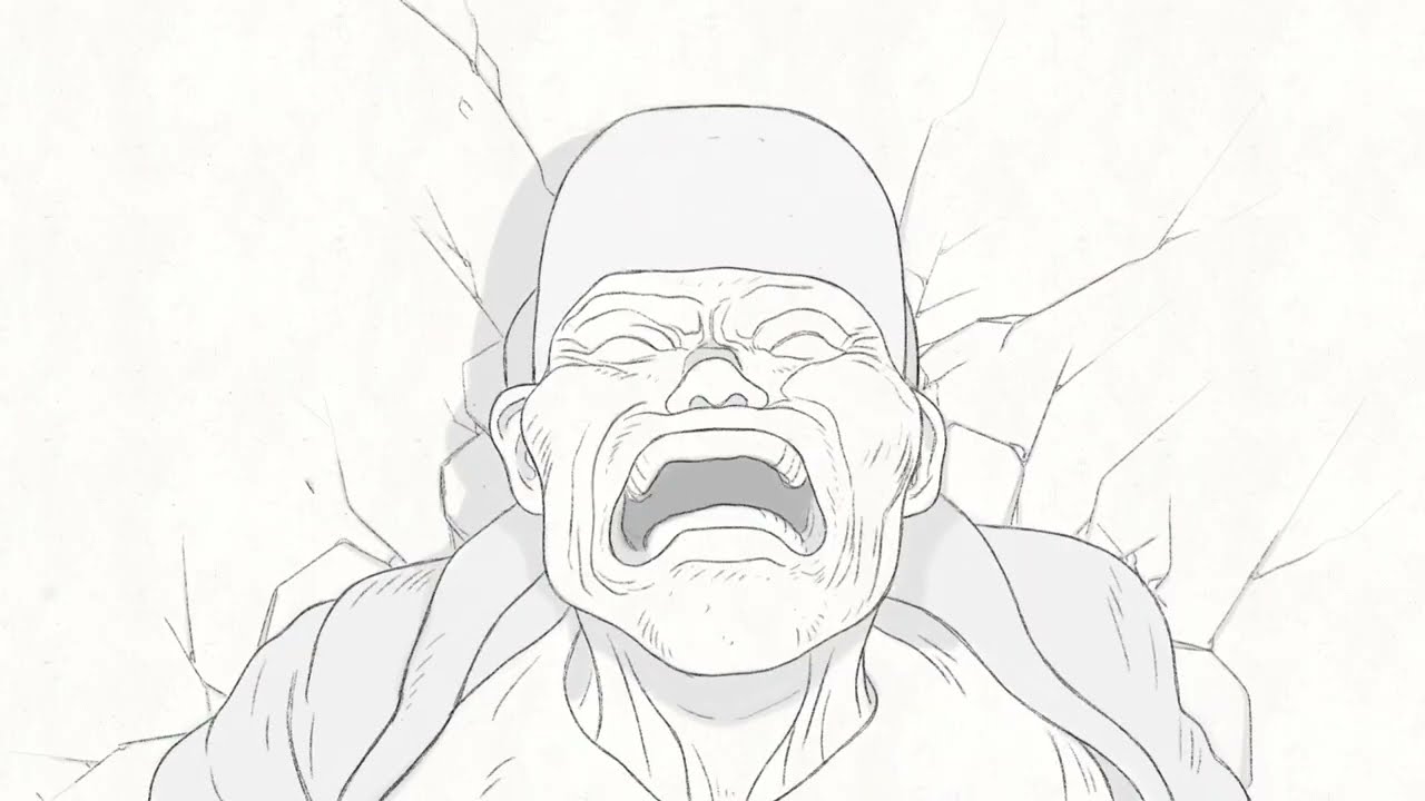 2D Animation of a scene from Katsuhiro Otomo's Domu 