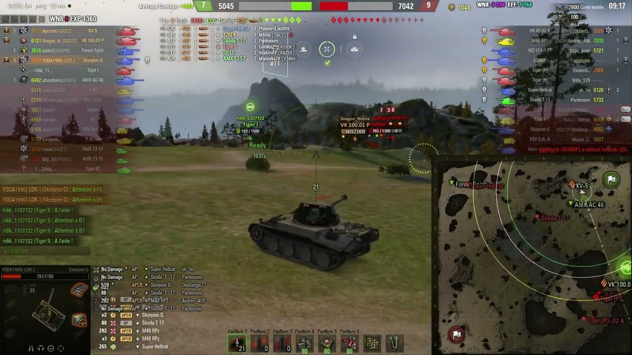 🔥 Skorpion G en mode Sniper + VK et KV-5 en frontline — Une partie épique sur WoT !