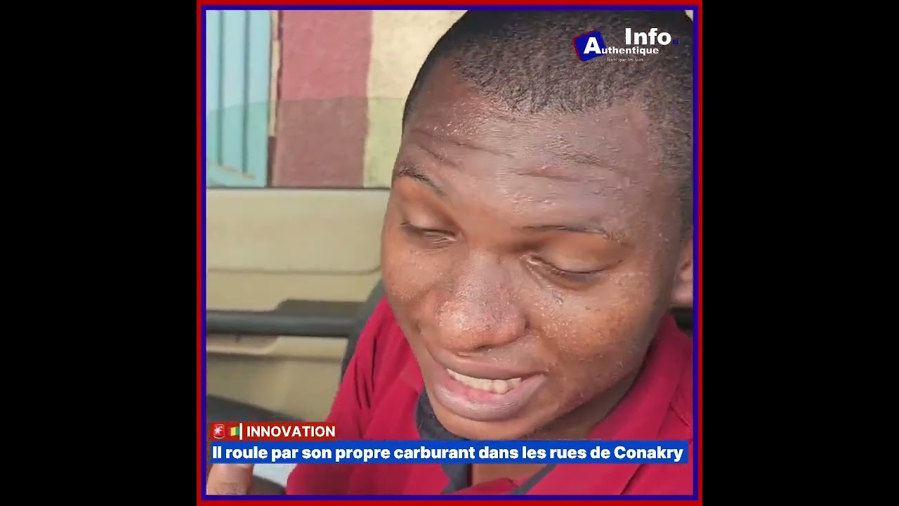 🚨🇬🇳| INNOVATION : il roule par son propre carburant dans les rues de Conakry ✅