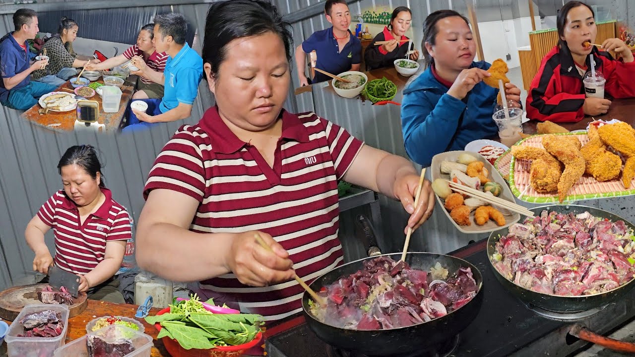 Poj Niam Sawv Ntxov Npaj Tshais Noj Yuav Mus Ua Zog