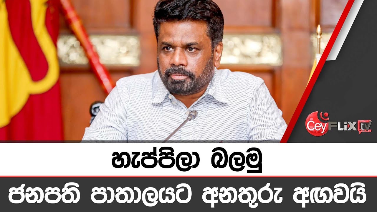 හැප්පිලා බලමු ජනපති පාතාලයට අනතුරු අඟවයි | CEYFLIX TV