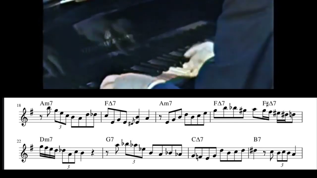 Nardis - Bill Evans Solo Transcription from Live at Oslo